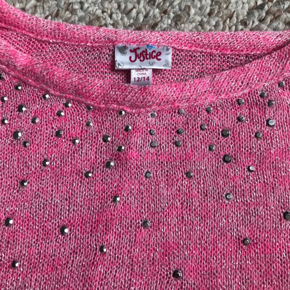 Justice for Girls Circle Sweater(Poncho w/Sleeves) - Picture 2 of 5